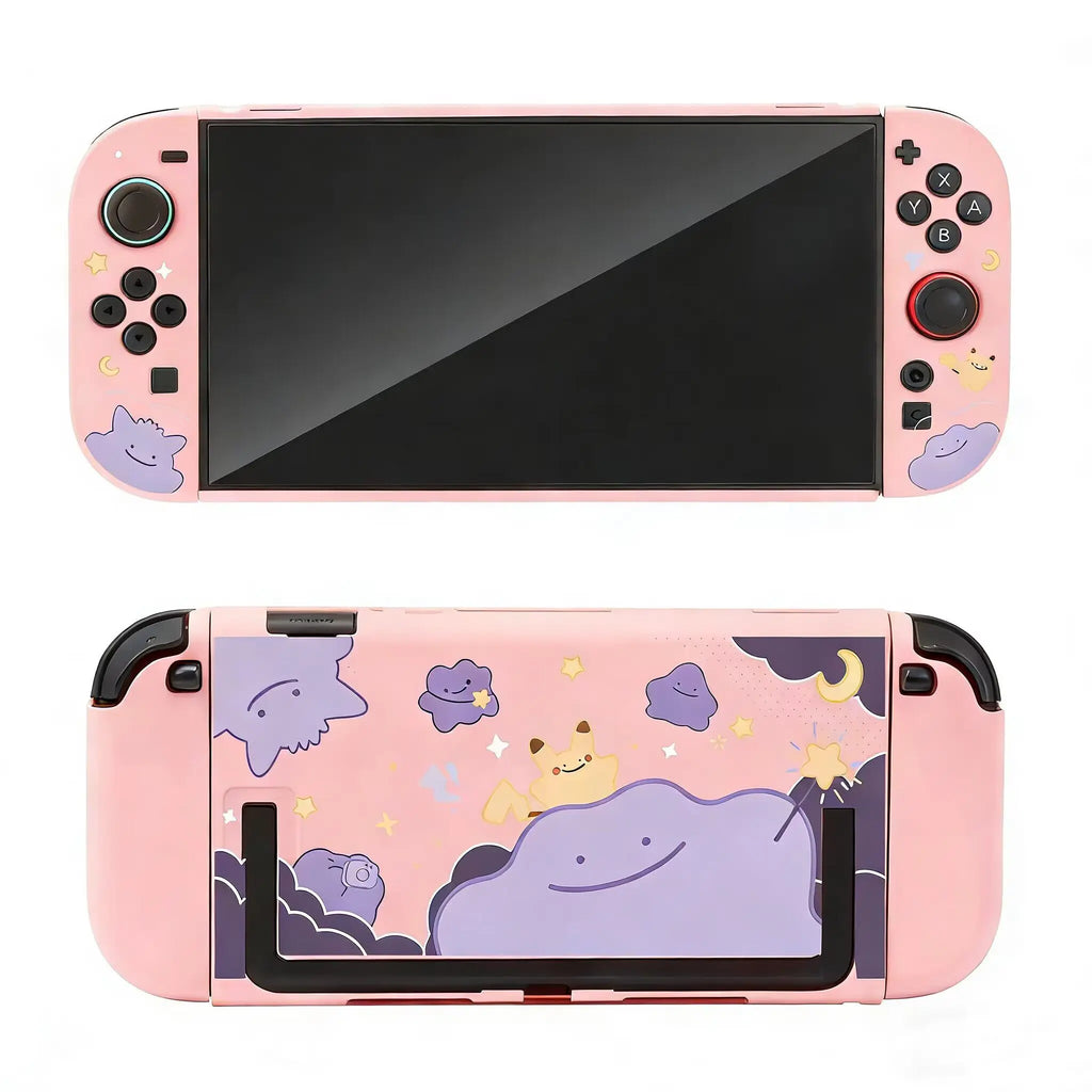 Switch Ns2 Hard Shell Protective Case For Cute Anime Character Pattern Handheld Game Console Accessories Periphery Joystick Cap
