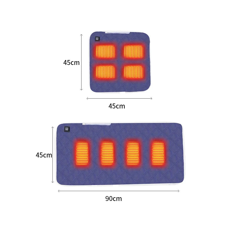 5V USB Sleeping Electric Heating Pad Heated Cushion Cold Resistant 3-Level Temperature for Outdoor Camping Heated Electric Mat