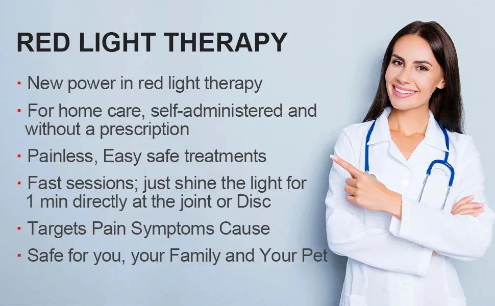 Deep Penetration LED Lamp for Joint Pain Relief, Muscle Recovery Equipment, Portable Handheld Massager Tool