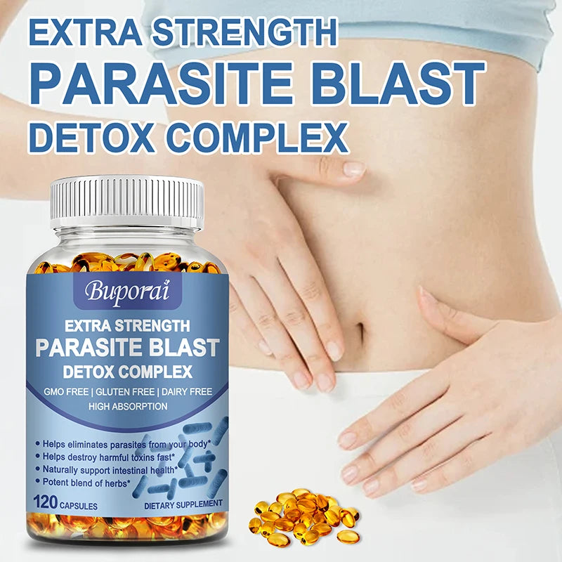 Parasite Blast Detox Complex - Eliminate Parasites, Supports Intestinal Cleansing Enhance Immunity, Promote Digestion