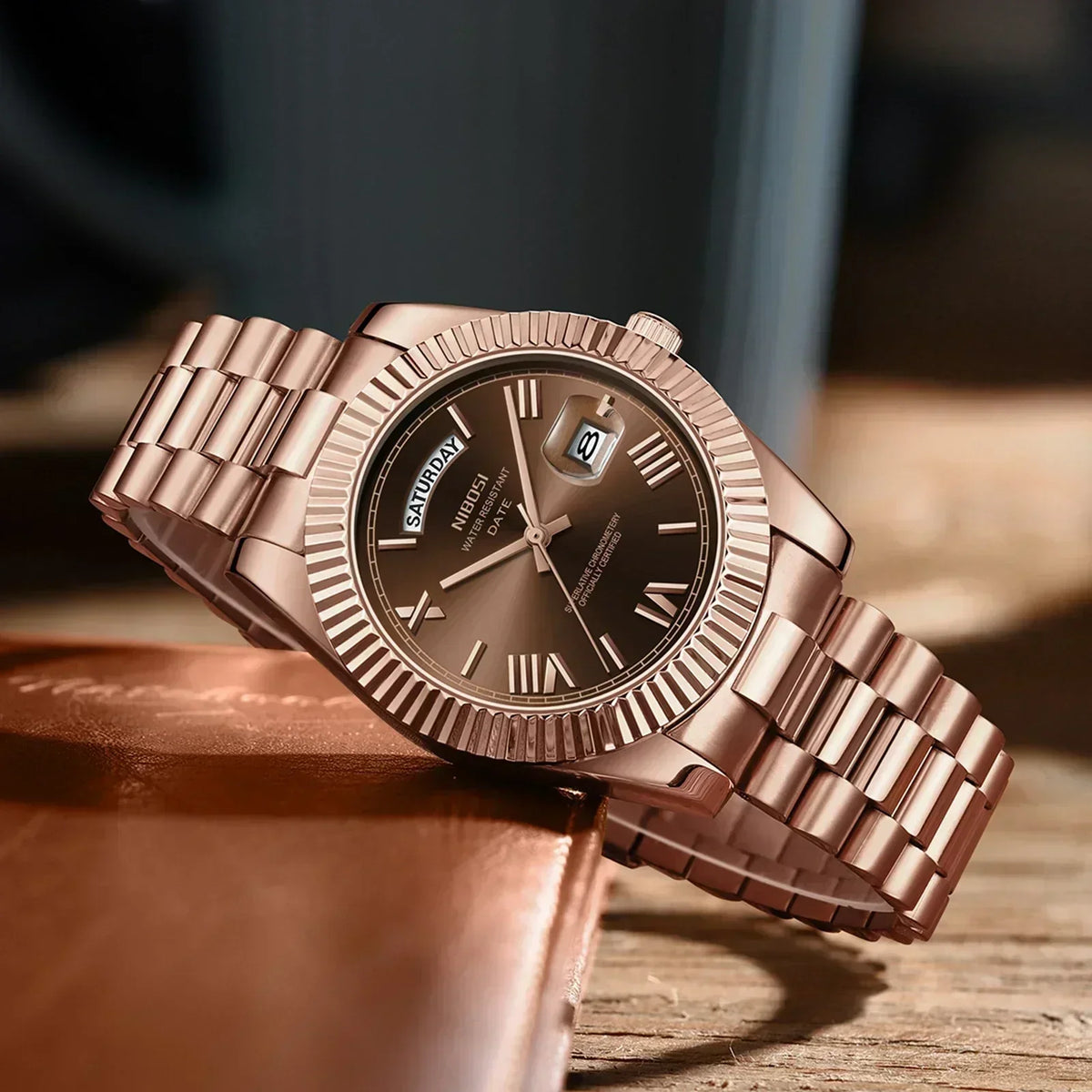 NIBOSI Fashion Quartz Men Watch Top Brand Luxury Wristwatch Day Date Miyota Watch Men Waterproof Steel Male Clock Reloj Hombre