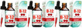 Methylcobalamin B12 5000mcg Daily Energy Vitality Support Organic Cherry Flavor Liquid Drops 60ml