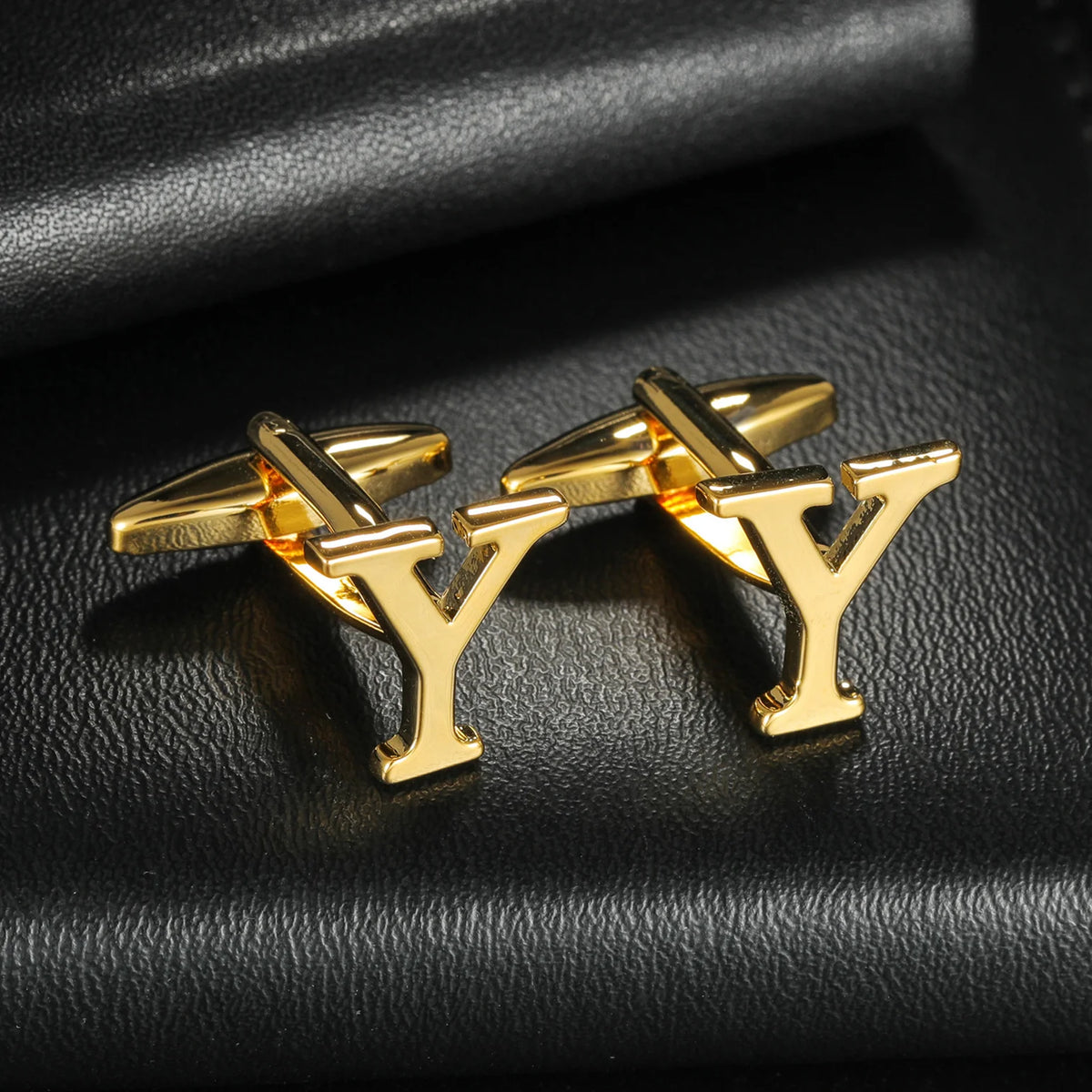 New High Quality Initial A-Z Cufflinks Alphabet Letter Copper Material Cuff Links For Business Mens Boys Tuxedo Shirts Gift