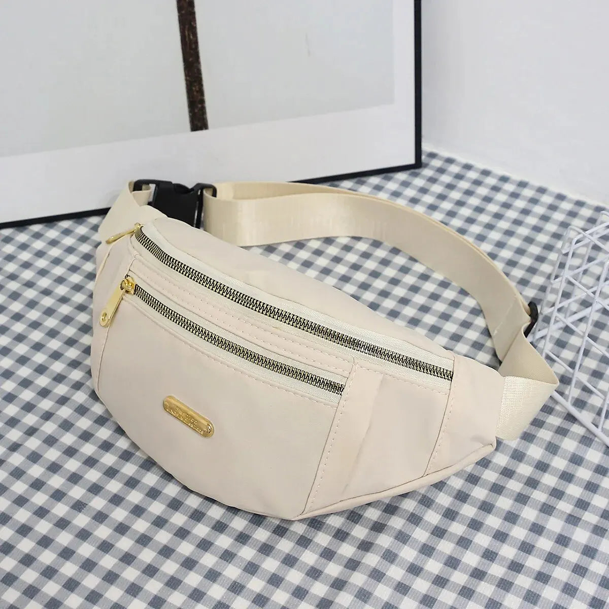 Women Sports Waist Bag Multi-Layer Fanny Pack Phone Essentials for Outdoor Activities Crossbody Purse Sports Chest Bag
