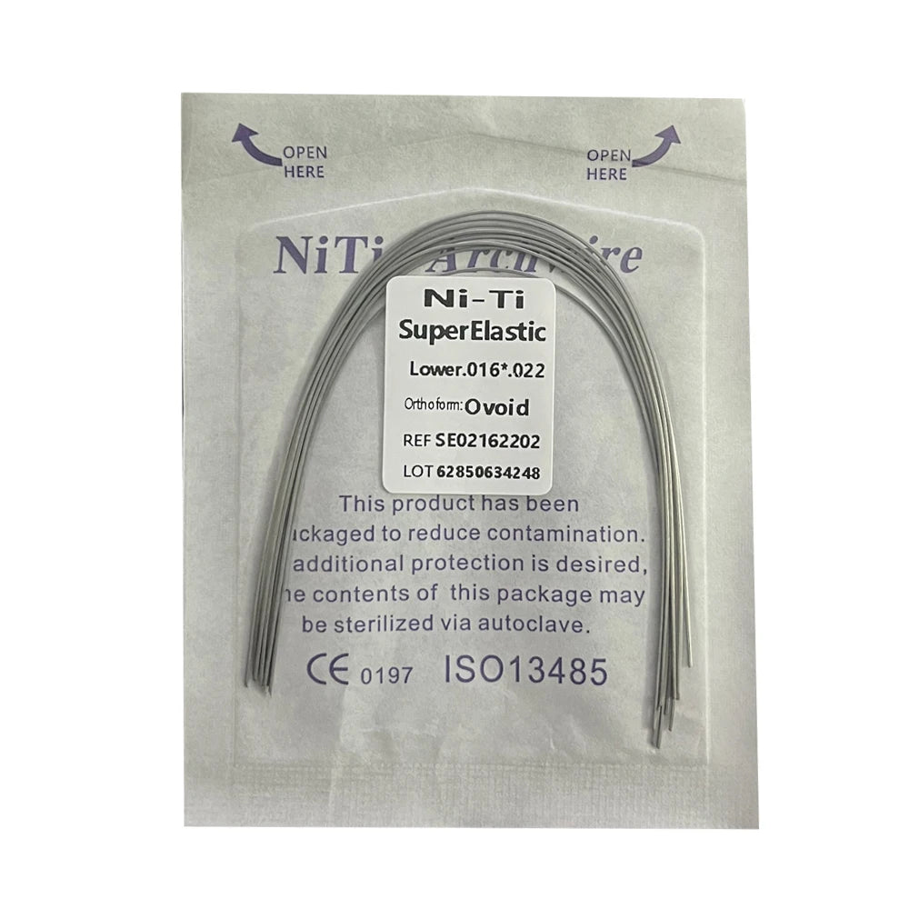 10pcs/Pack AG Dental Orthodontic Arch Wires NITI Round / Rectangular Oval Form Ortho Arch Wire Dentist Tool