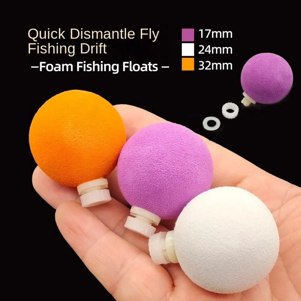 3pcs Durable 1.8g 4.8g 10g EVA Floats Ball Float Trout Fishing Floats Beads Bottom Casting Float Indicators Outdoor Fishing
