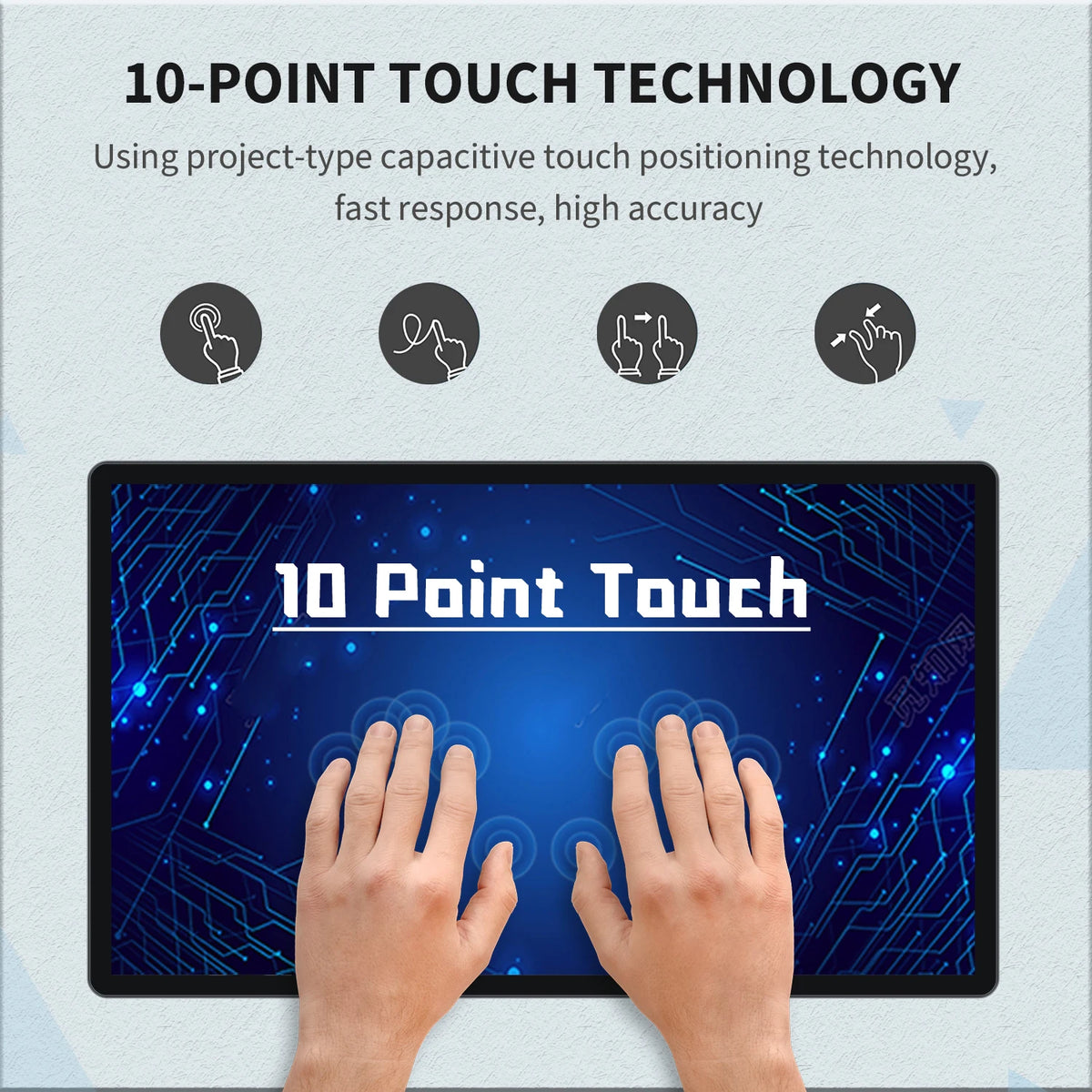 TouchWo 21.5 27 32 Inch HDMI Touch Screen PC Touchscreen Monitor Android11/Window 10 Tablet Industrial All In One PC with Wifi