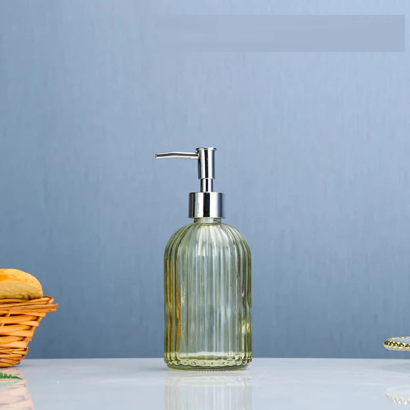 420ml Bathroom Empty Pump Bottle Modern Shower Gel Press Shampoo Dispensing Bottle Light Luxury Liquid Hand Soap Dispenser