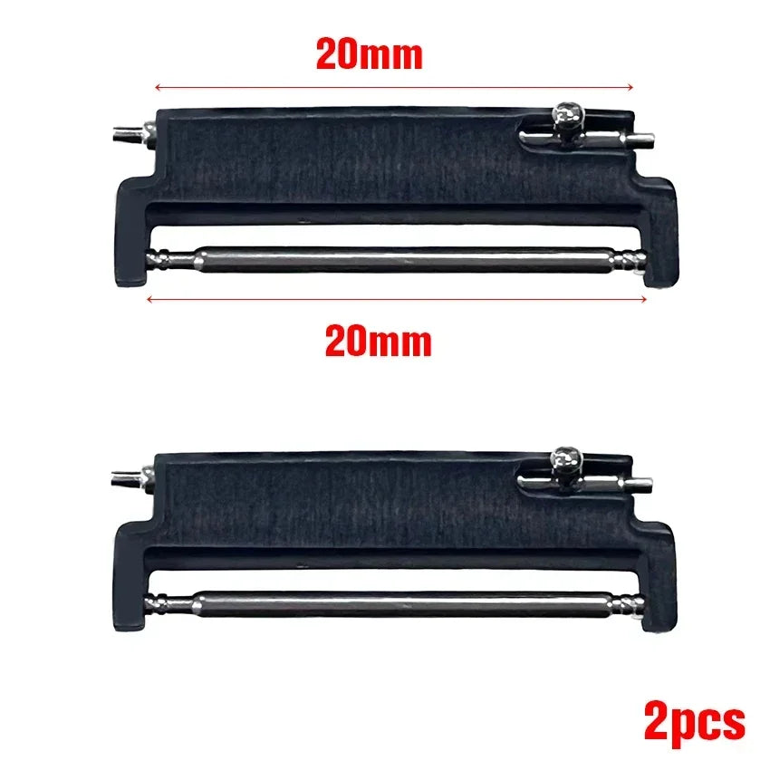 2pcs Watchband Connectors 22mm To 22mm 20mm To 22mm 14/18/20mm To 20mm Quick Release Pins Adapter Watch Band Spring Bars