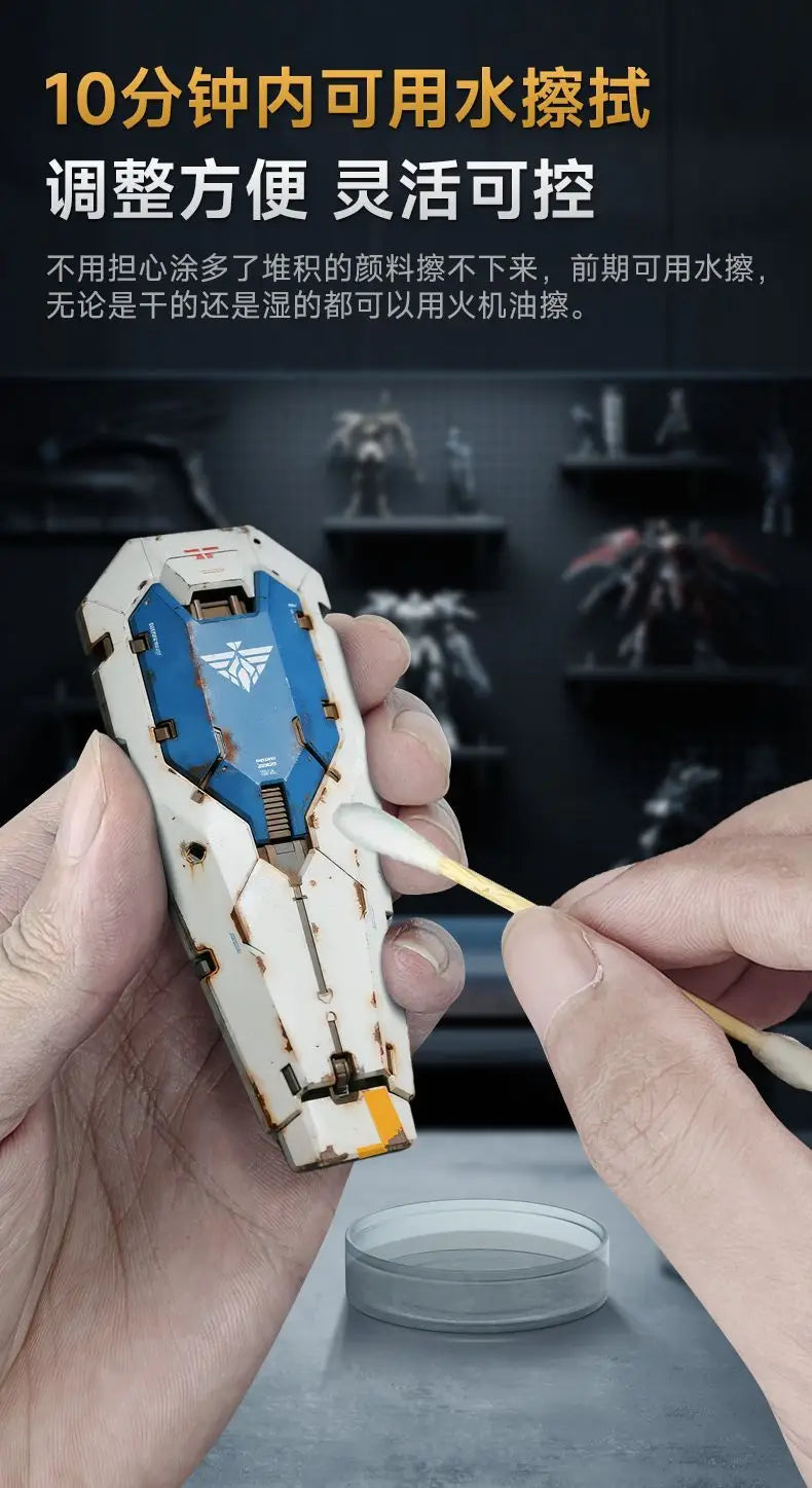 STEDI Weathering Solution - Realistic Effect Wash for Mecha Military Model Assembly Hobby DIY Tool