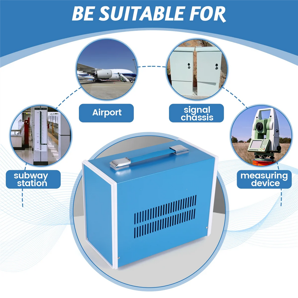 A42F  Outdoor Indoor Electronic Module Metal Instrument Housing Electronics Enclosure Box Junction Box Enclosure Project Case