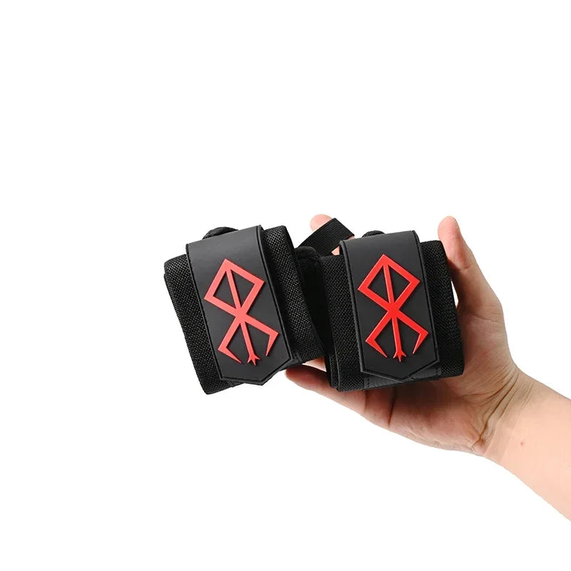 Anime Wrist Wraps Weightlifting Professional Wrist Support Sweat Compression Wrap Wrist Strap Weights Fitness Strength
