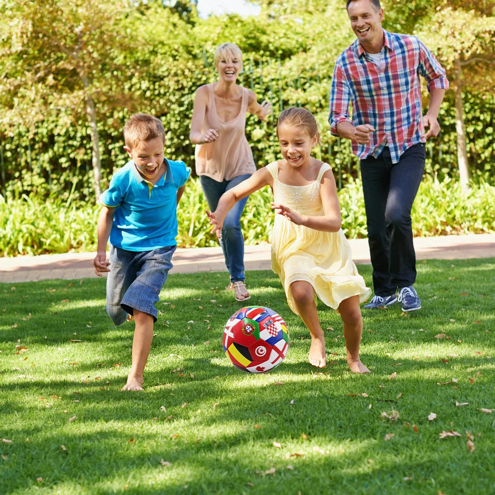 National Flag Colours Soccer Ball Suitable For Different Surfaces And Teamwork Innovative Foot Balls