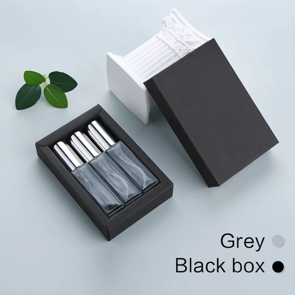 10ml Perfume Bottle Colorful Thick Glass Perfume Atomizer Portable Refillable Fragrance Bottle with Exquisite Gift Box