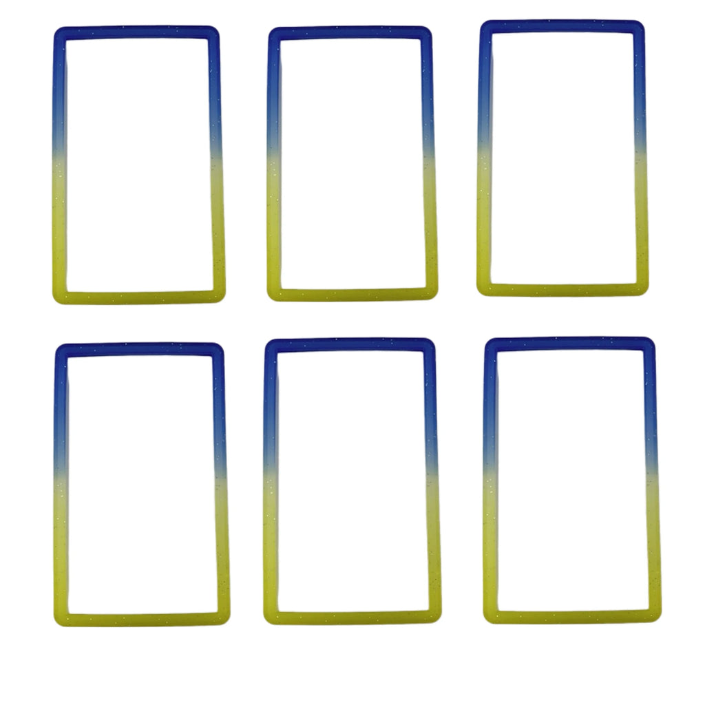 6-Pack Slab Guard for PSA Graded Cards TPU Slab Protector Graded Guard Bumper Guard Gradient Color Glitter Limited Edition