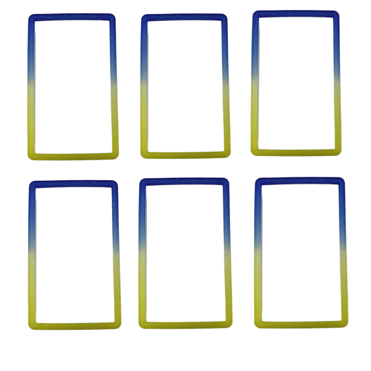6-Pack Slab Guard for PSA Graded Cards TPU Slab Protector Graded Guard Bumper Guard Gradient Color Glitter Limited Edition