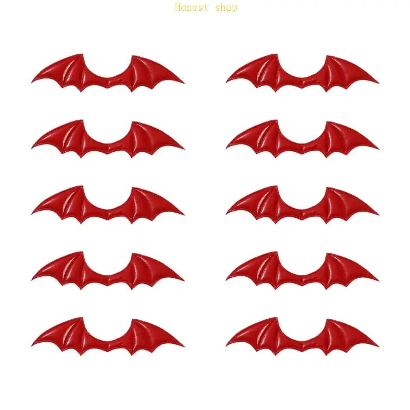 Sturdy PU Leather Demons Horn Wing for Costumes Accessories Quick Assembly Designs Halloween Craft Components