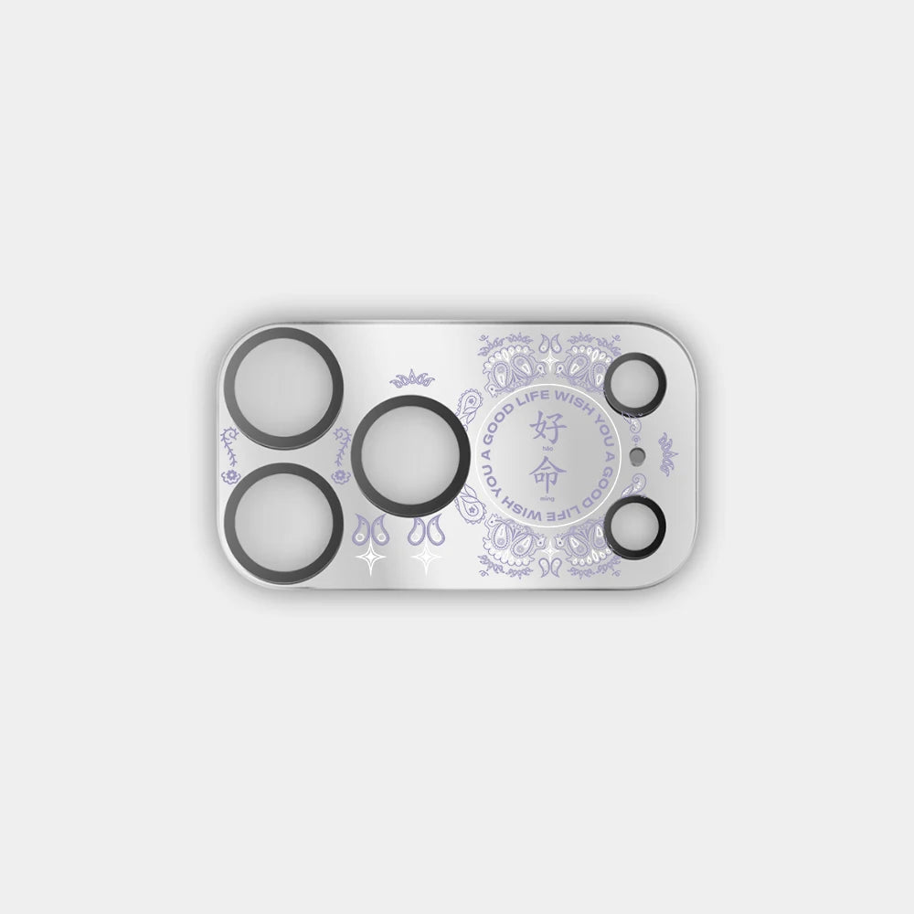 51-100 Cartoon Electroplated Camera Lens Protector for iPhone 17 Pro Max / 17 Pro Scratch Resistant Glass Rear Cover