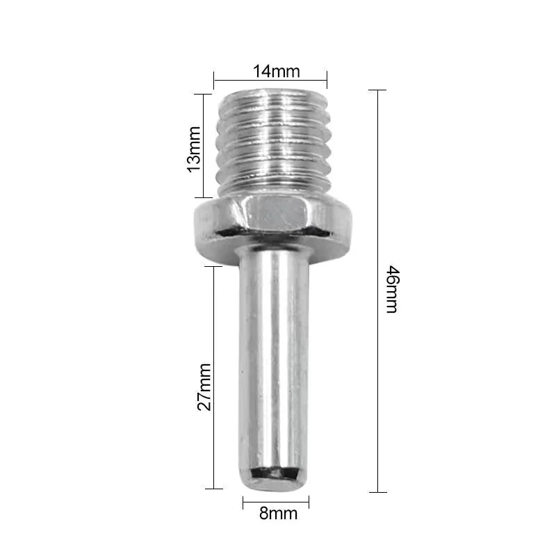 M14 Electric Drill Angle Grinder Connecting Rod Screw 14mm Thread Adapter Hexagon Rod Conversion Bar Chuck Connector Tool 1PC