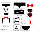 Halloween Decor Door Stickers Window Decor Skeleton Hand Pumpkin DIY Devil Witch Hat Glass Window Stickers Home Decorations