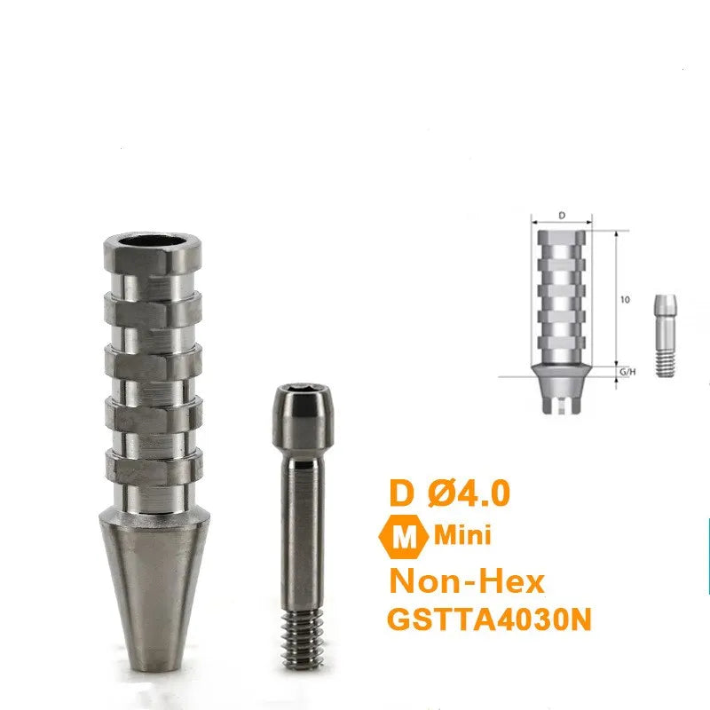 10pcs Dental Third Party Accessories Are Suitable for Temporary Screw Implant Replacements with Finished OSSTEM Products
