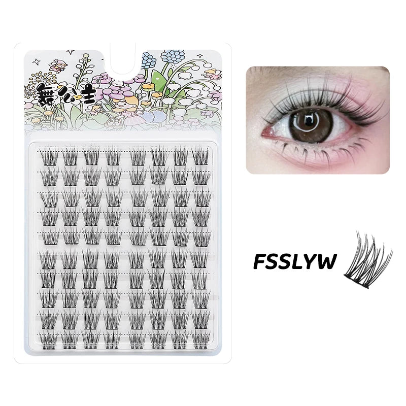 10 Rows Individual Lashes DIY at Home Lash Extension Cluster Wholesale Natural Makeup Eyelashes