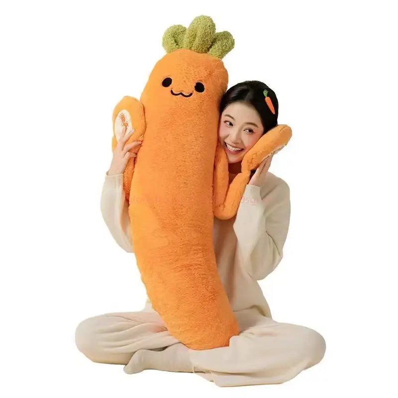 Okya Carrot King Sleep Pillow Graphene Heated Percussion Hug Pillow Three Adjustable Temp Settings  Kids Sleep Aid Bed Use
