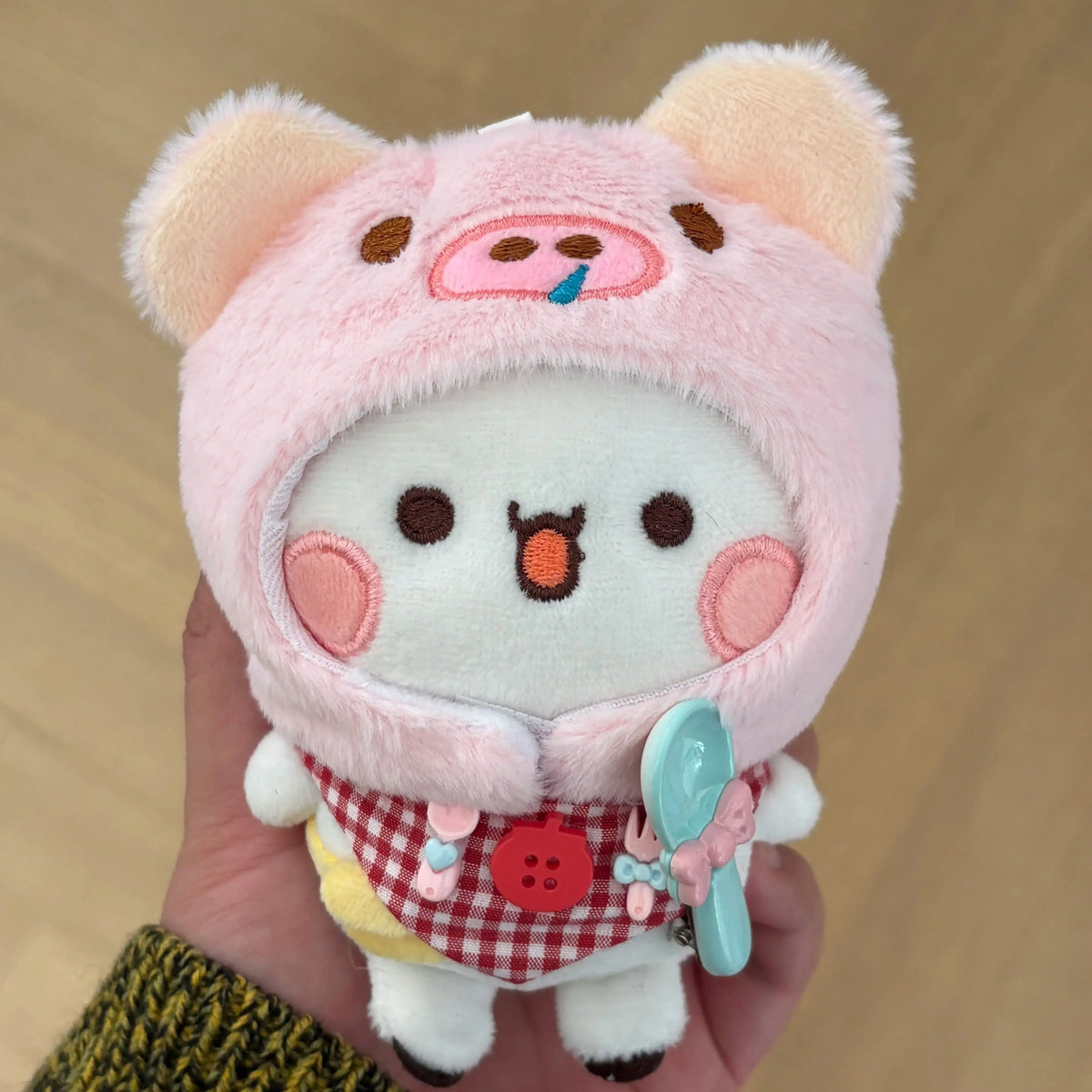 12cm Official Original Panda Bubu And Yier Outfit Change Plush Toy , Bubu And Dudu Plush Pendant Doll Gift