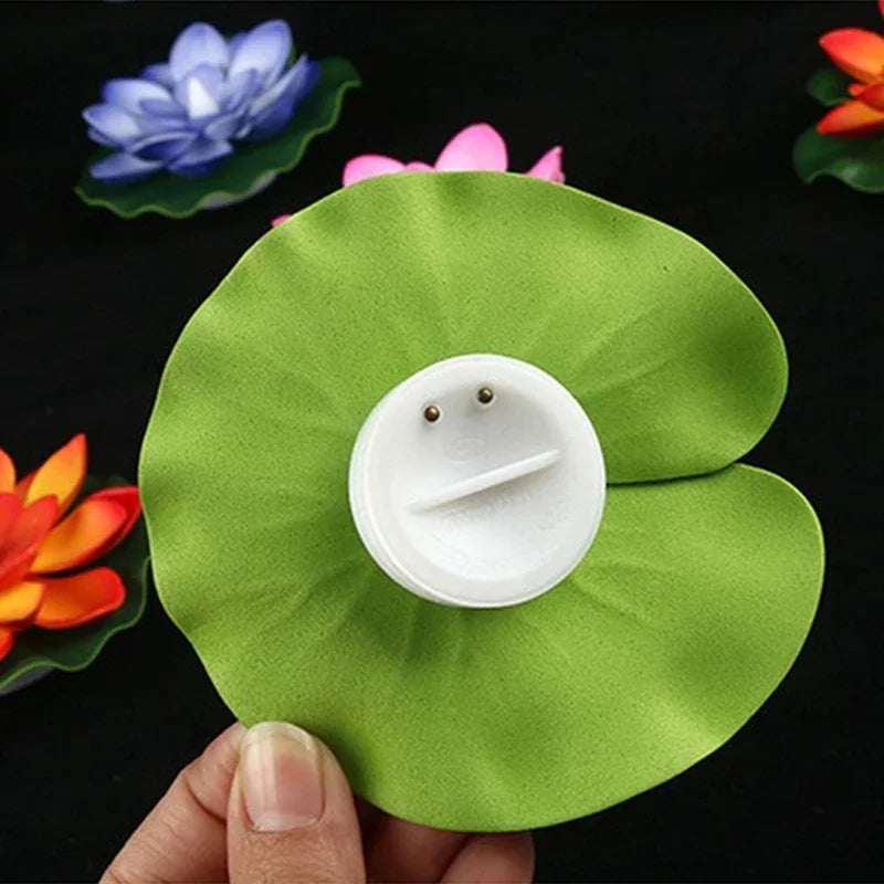 15CM LED Lotus Night Lamp Floating Water Sensor Flower Lamp Garden Home Decor Party Lotus Light Navidad Christmas Supplies