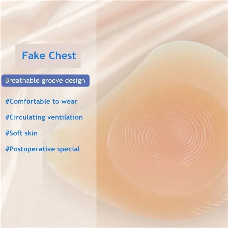 Breast Prosthesis for Cancer Surgery Fake Boobs Artificial Silicone Breast Forms Realistic Woman Mastectomy Female Chest Enhance