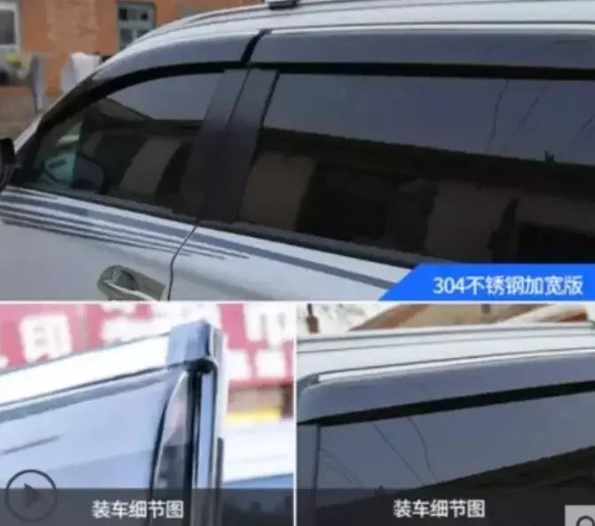 For Mitsubishi Outlander 2010 2011 2012, 2013 2014 2015 2016- 2020 Side Window Deflector Sun Rain Deflector Weather Shield JF