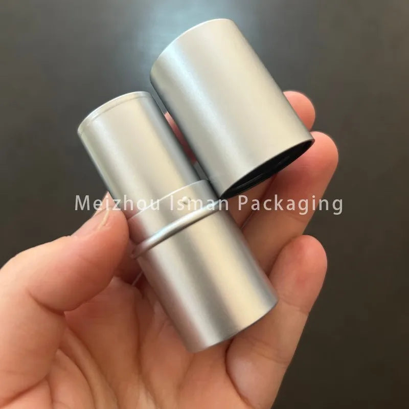 50Pcs Newest Refillable Fat 6g Matte Pink Cheek Lip Balm Packaging Foundation Stick Container Eyeshadow Concealer Stick Tubes