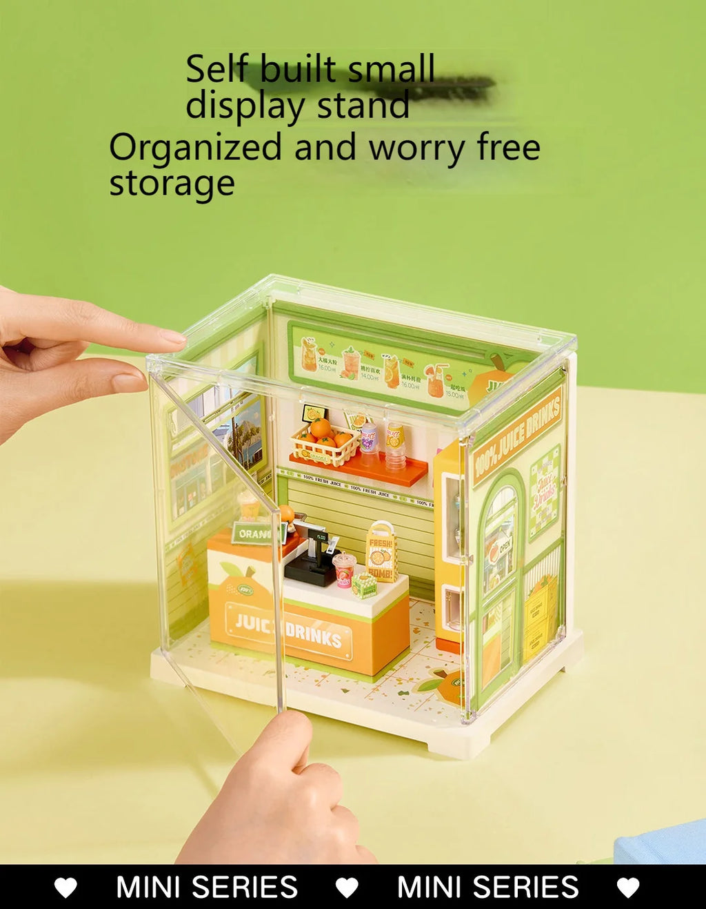 Mini Building Blocks DIY House Kit, Micro-Scale Scene Models Creative Gift for Women, Super World Tiny Craft