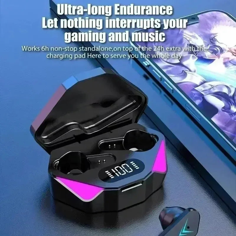 Hot Selling New X15 Wireless Bluetooth Gaming, Music, Sports, Digital Display, Sweat Proof, Microphone Earphones