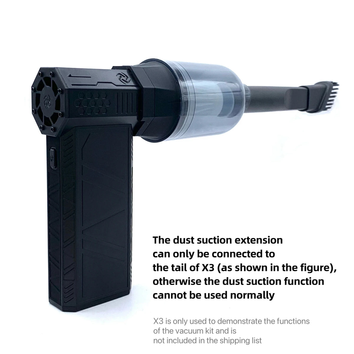 Vacuum Kit X3 Handheld Jet Fan Vacuum Cleaning Accessory Practical Turbofan Accessories