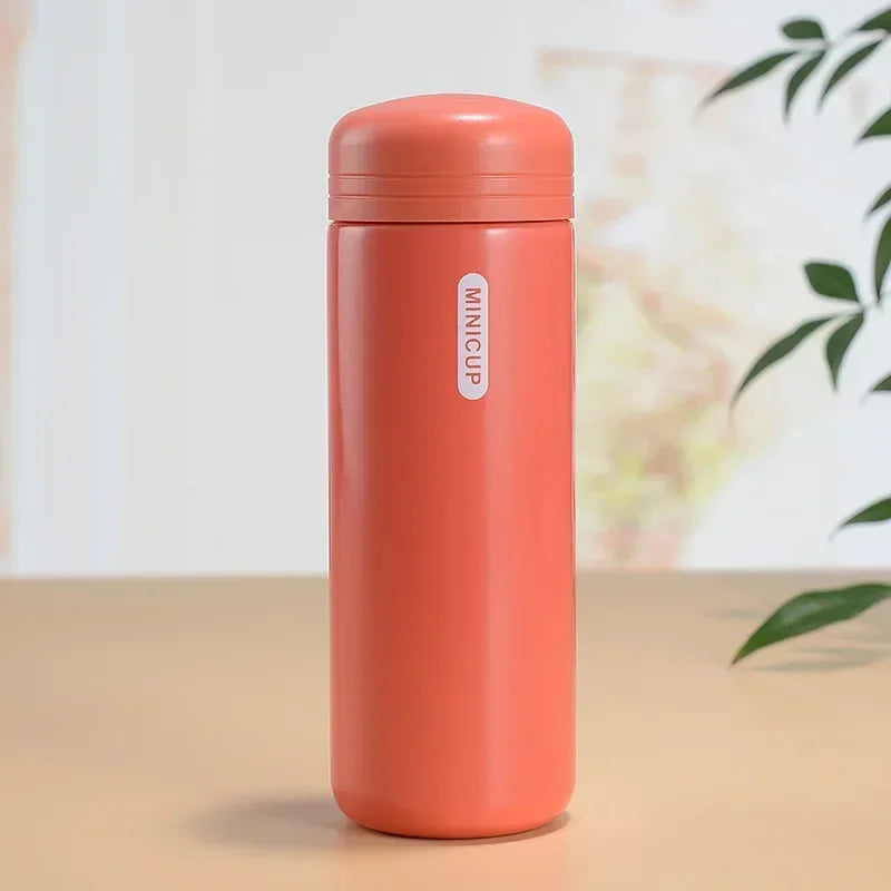 150/200ml Mini Stainless Steel Thermos Cup Thermal Compact Portable Leak Proof Male and Female Thermal Water Bottle for Children