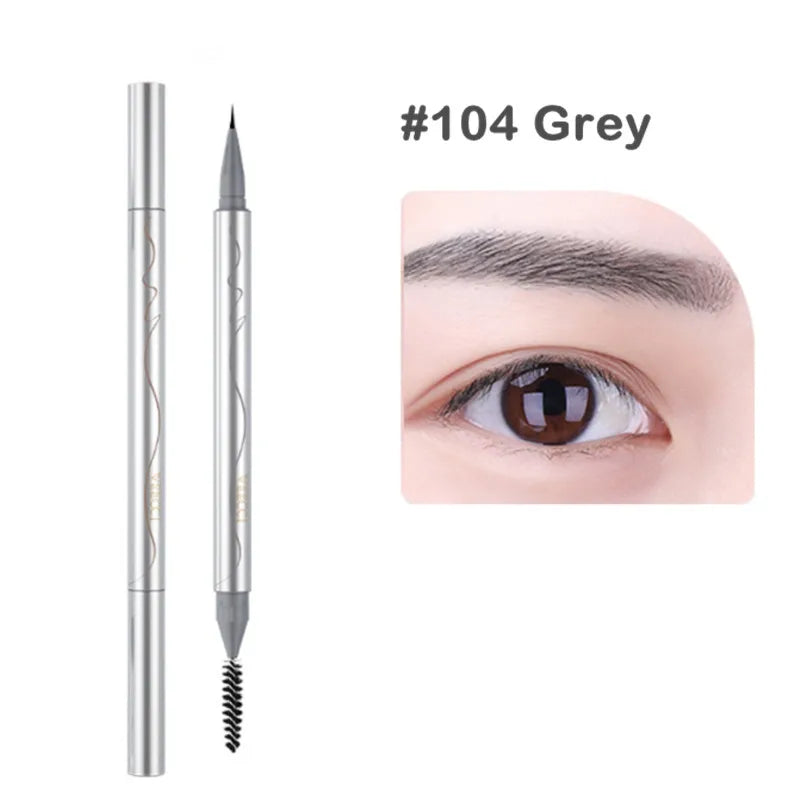Veecci Water Eyebrow Pencil Draw Eyeliner Lying Silkworm Under Eyelash Pen Waterproof Ultra Fine Eye Brow Makeup Pen