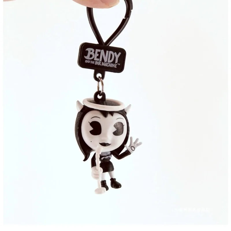 Bendy Blind Bag Bendy And The Ink Machine Horror Game Character Keychain Personalized Pendant School Bag Charm