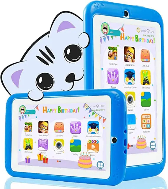 7 INCH Android 10 RAM 1GB +16GB ROM Gift Kid Tablet E98 WIFI Dual Camera Quad-Core Free Silicone Case 3D Glassess