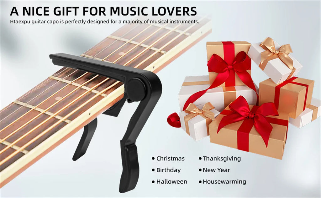 Miwayer Guitar Capo with Tone Enhancement System - Lightweight Alloy, Quick Adjustment for All Stringed Instruments