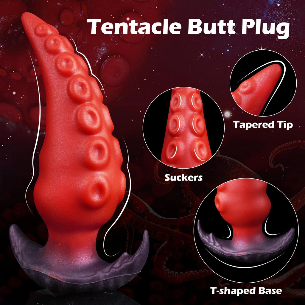 Platinum Grade Silicone Anal Plug Fantasy Design Butt Plug Soft Insertable Anal Toy for Beginners and Advanced Users