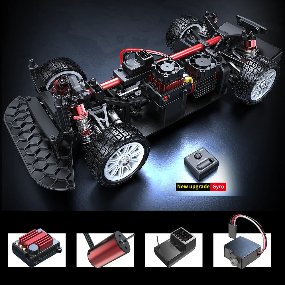 1/14 MJX 14303 Rc Drift Car 2.4G High Speed Drift Rally Truck Hyper Go Brushless 4WD Off-Road RC Cars for Adults for Kids Toys