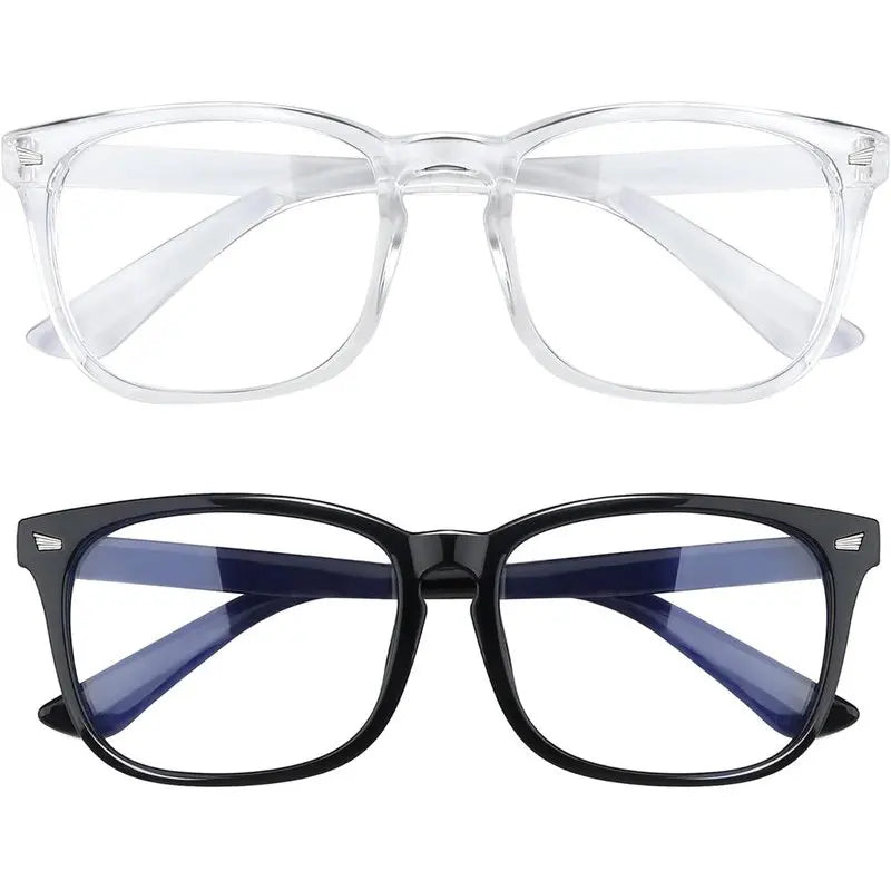 Transparent Computer Glasses Frame Women Men Anti Blue Light Square Eyewear Blocking Glasses Optical Spectacle Eyeglass