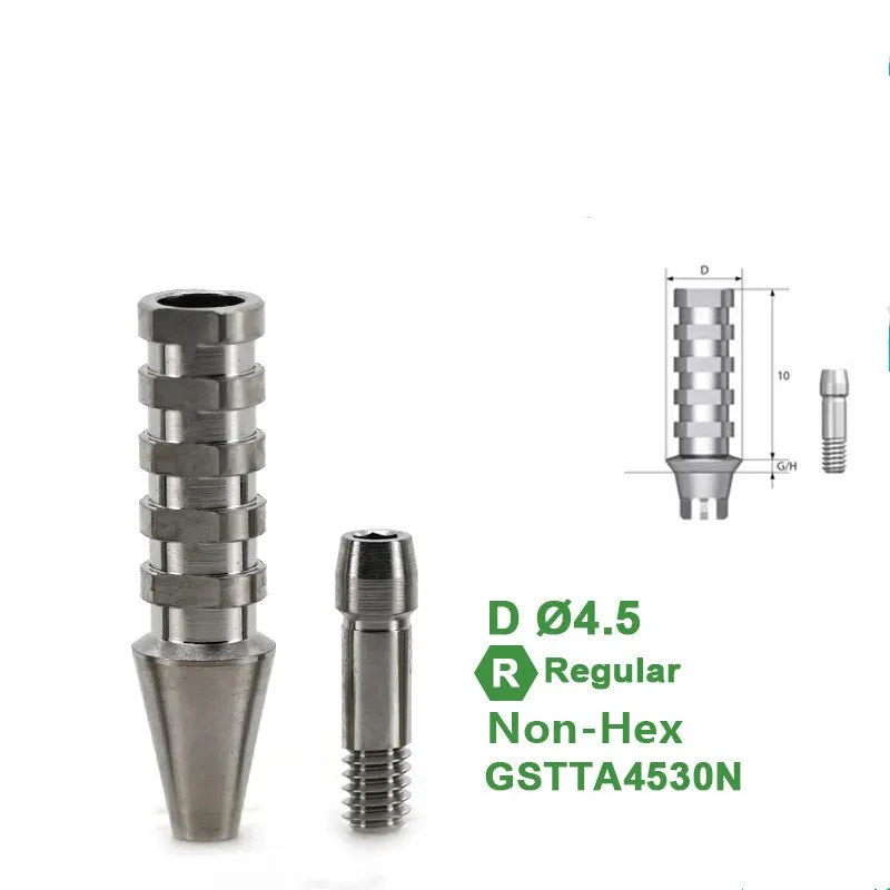 10pcs Dental Third Party Accessories Are Suitable for Temporary Screw Implant Replacements with Finished OSSTEM Products