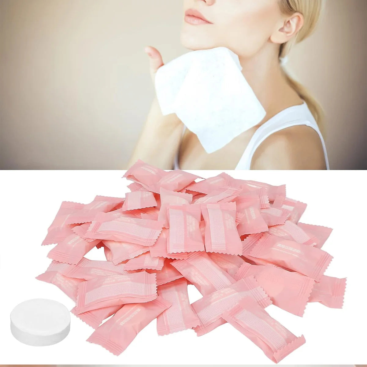 Exquisite Dividually Packaged Compressed Towel Coin Compressed Towel Expandable Wet Wipe Soft Odorless Makeup Cotton Hand Towel