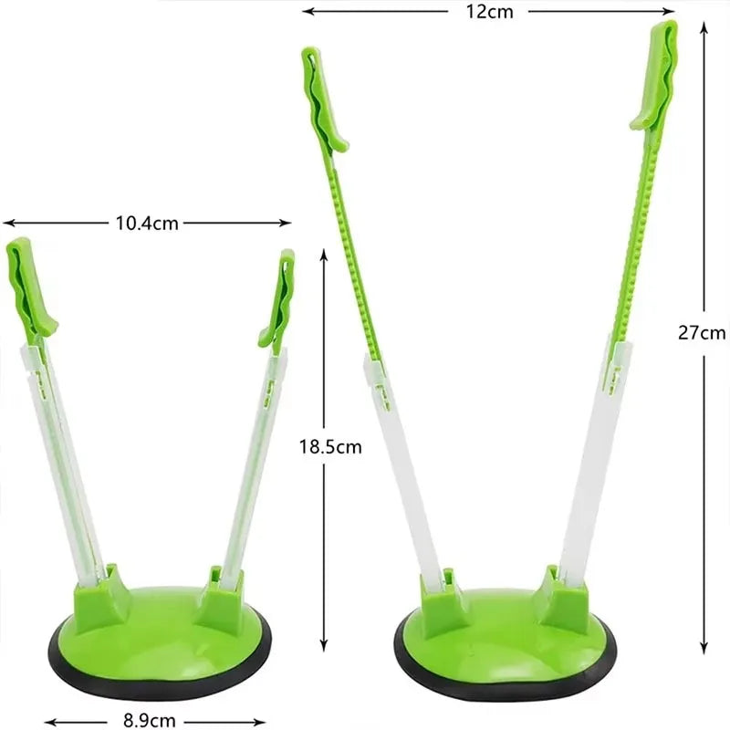 2/4pcs Baggy Rack Holder Adjustable Storage for Food Prep Bag Plastic Freezer Bag Ziplock Bag Holder Stand Meal Planning Kitchen