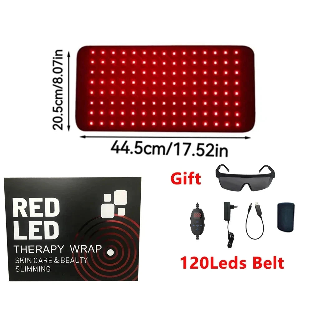 120PCS LED Infrared Light Therapy Pad 660&850nm for Body Fatigue Therapy for Back Knee Hands Feet Relief Portable Dropshipping