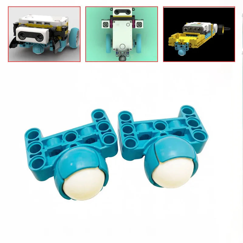 1/5/10PCS Technical Beam 3x5 with Ball And Castor Joint Ball 19mm SPIKE 45678 45345 Educational Building Blocks DIY Bricks Parts
