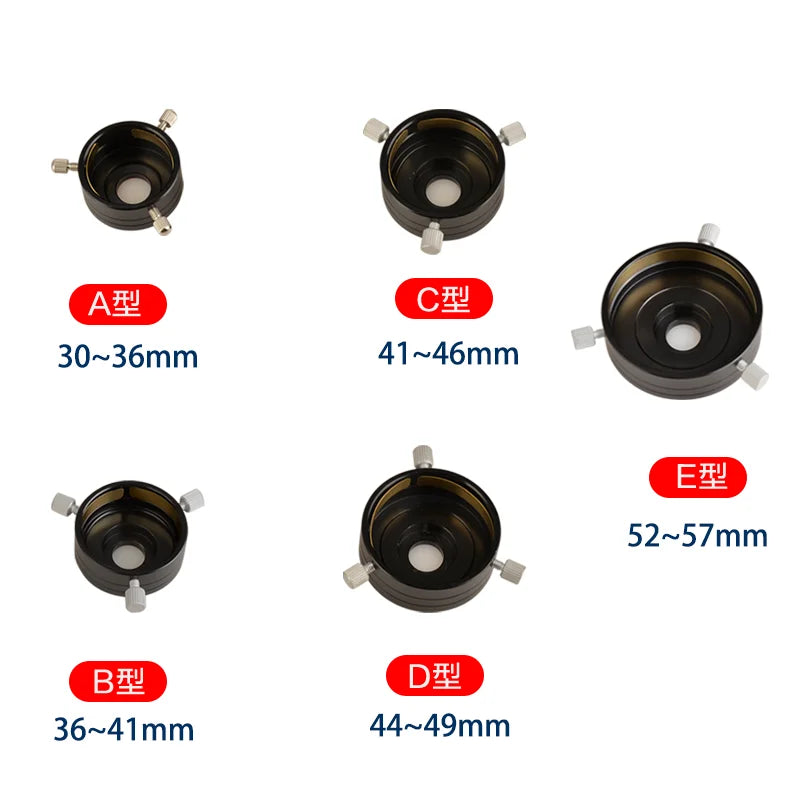 Metal mobile phone clip double monocular astronomical telescope microscope eyepiece connected to mobile phone for taking picture
