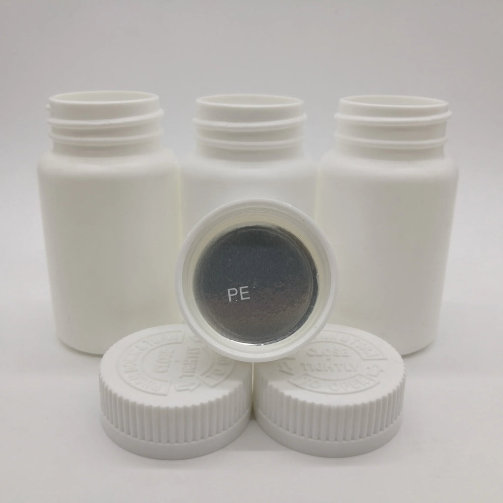 10/50pcs 100cc 120cc 150cc 200cc HDPE White Medicine Pill Bottles Empty Pharmaceutical Capsule Tablet Bottle 150ml with CRC Cap